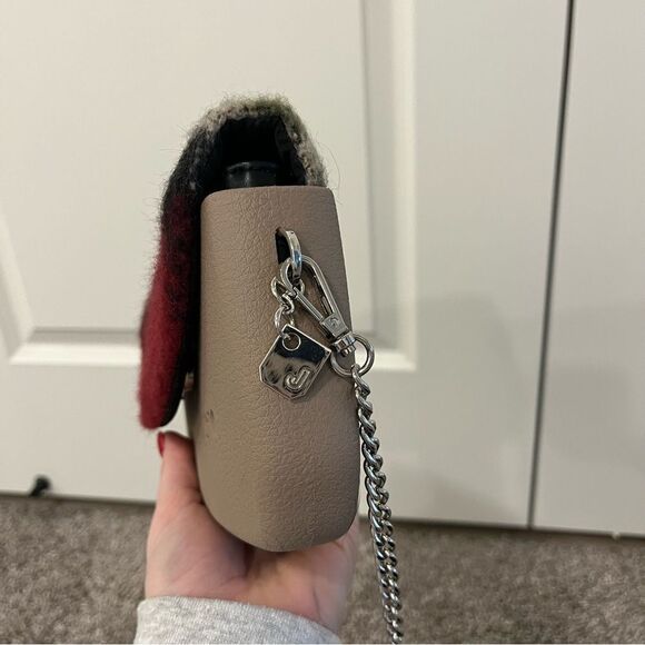 Beige and Plaid Women's Bag - Picture 4 of 11